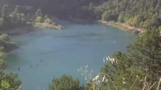 tsivlos lake achaia top view