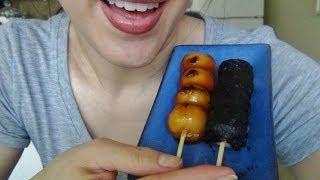 SassEsnacks ASMR Daiso Japan Show & Tell +Gum Chewing & Eating Dango