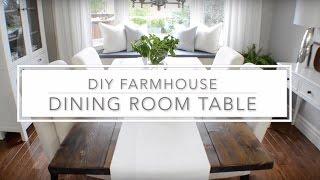 DIY Farmhouse Dining Table Plans - The Home Depot