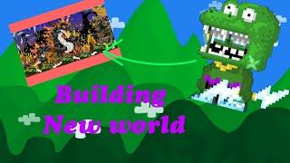 Building *New* YouTube world in Growtopia!