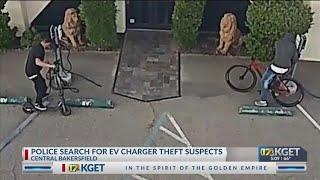 Bakersfield police search for suspects in EV charger equipment theft