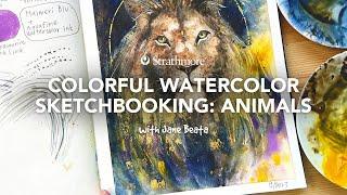 Colorful Watercolor Sketchbooking with Jane Beata | Animals