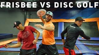 Frisbee vs. Disc Golf Trick Shot Battle | Brodie Smith, Paul McBeth, & Simon Lizotte