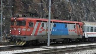 Croatian Railroad passenger train 4001, Locomotive: Asea Rb1 9178 1141 310-8, Lokve 6.2.2022