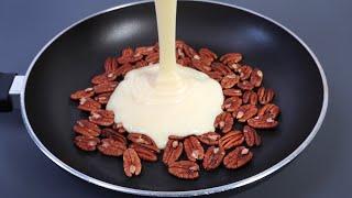 Mix condensed milk with pecans and you will be amazed! Delicious and fast