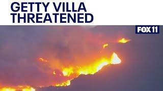 Getty Villa threatened by Palisades Fire in California