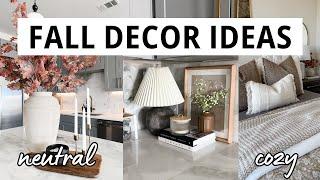 2023 FALL DECORATE WITH ME ︎ | neutral fall decor | apartment fall decor