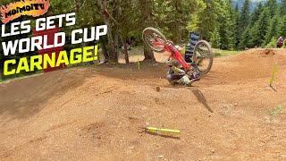 GNARLY PRACTICE - LES GETS DOWNHILL WORLD CUP | Jack Moir |