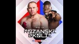 Live Fight Calling Party Lukasz Rozanski vs Lawrence Okolie WBC Bridgerweight Title