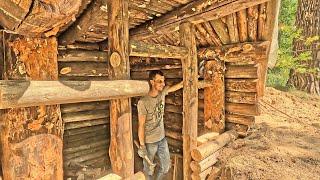 Man builds a FLOPHOUSE SHELTER hidden from people underground. PART 3