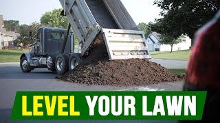 How to LEVEL Your LAWN During a RENOVATION!