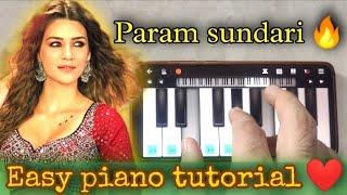 Param sundari piano - आसानी से बजाना सीखे  #shorts #paramsundari #pianotutorials