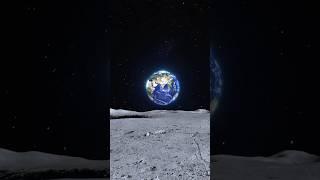 How Earth looks from Moon  चाँद से पृथ्वी कैसी दिखती है #shorts #moon #animation #space #earth