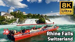 RHINE FALLS / Switzerland Walk tour 8K