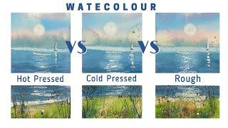 What Is The Difference Between Hot Pressed, Cold Pressed & Rough Watercolour Paper?