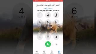 Mufasa - LION KING (I always wanted a brother) | IPhoneDial #shorts