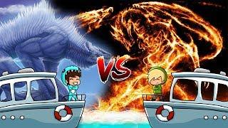 BARCO de FUEGO VS BARCO de HIELO ️ MINECRAFT MILO