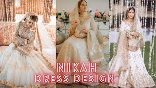 Nikah Dress ideas for brides l Beautiful white nikah outfits design  l #nikahdressideas #trending