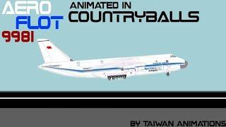 AeroFlot Flight 9981 Animated In Countryballs