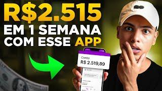 FIZ MAIS DE 2 MIL REAIS EM UMA SEMANA COM ESSE APP  (Ganhe dinheiro online)