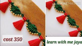 ಸೀರೆ ಕುಚ್ಚು#76.saree kuchu tutorial with English subtitle .learn with me jaya