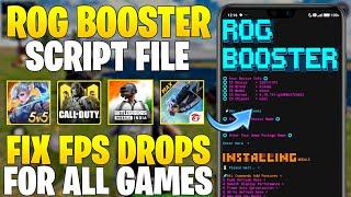 ROG BOOSTER FOR ANDROID || Get Max FPS & Smooth Performance || OPTIMIZE RAM FOR GAMING || No Root