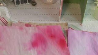 Alcohol ink dyed paper! Easy and quick #junkjournal #diy #papercrafts #dyepaper #craftwithme #crafts