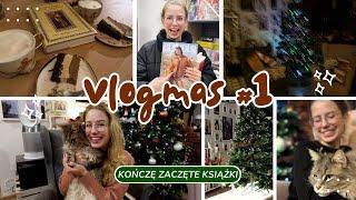 Vlogmas 1  kończę zaczęte książki!