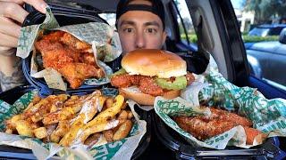 Wingstop Fried Chicken & Voodoo Fries Mukbang
