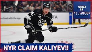 Rangers CLAIM Arthur Kaliyev off waivers! Can he step into a sniper role with the Blueshirts??