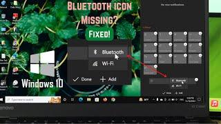 Windows 10: Bluetooth ON/ OFF Switch Icon Missing- Fix369