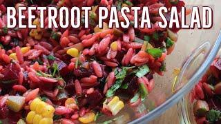 Beetroot Pasta Salad (Easy, Colorful & Yummy!)