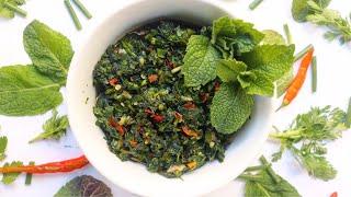 Mint & Cilantro Pepper Dip