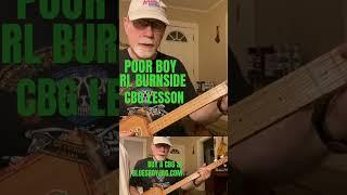 Poor Boy RL Burnside Cigar Box Guitar Lesson Buy Lesson #cbg #cigarboxguitar  #cigarboxguitarlesson