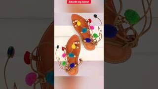 Fancy Slippers Design,Flat Slippers for Girls #viral #ytshort #shorts #trending #fashion #reel#video