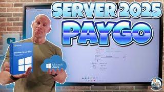 Windows Server 2025 Pay-as-you-go Option