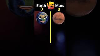 Earth Vs Mars||#shorts