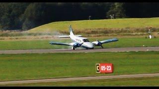 CRASH - LANDING of an airplane at Lelystad Airport