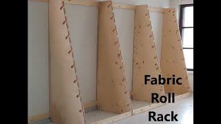 DIY Fabric Roll Rack / Vinyl Holder Rack