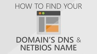 How to Find Your Domains DNS & NETBIOS Name