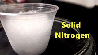 How To Make Solid Nitrogen! (From Liquid Nitrogen)