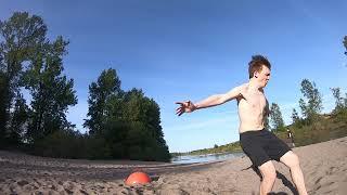 Buoy Flips On The Beach