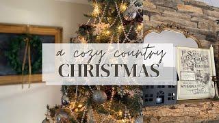 Cozy Christmas Decorate With Me 2023 | Country Living | Traditional Decor