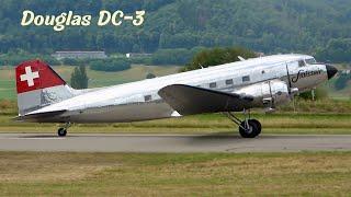 Douglas DC-3 Take-Off - Radial Engine Sounds!