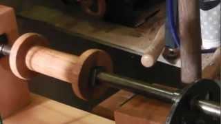 Joseph Moxon Drill Bench on a Seventeenth Century Wood Lathe