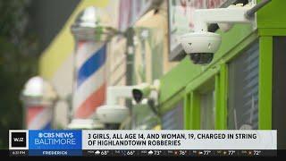 Four charged in string of Highlandtown robberies