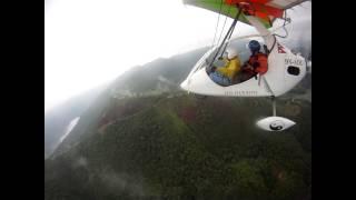 Flying an unltralight in Pokhara Aviaclub Nepal