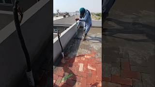 water proofing grouting brick tiles process #skills #ideas #tricks #shorts