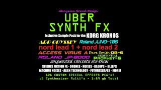 Korg Kronos UBER SYNTH FX Sample Pack Multi PCGs Synthesizer Rik Marston