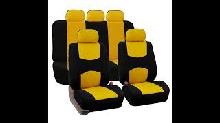 Flat Cloth Car Seat Covers Full Set for Sedan Truck and SUV- FH Group®